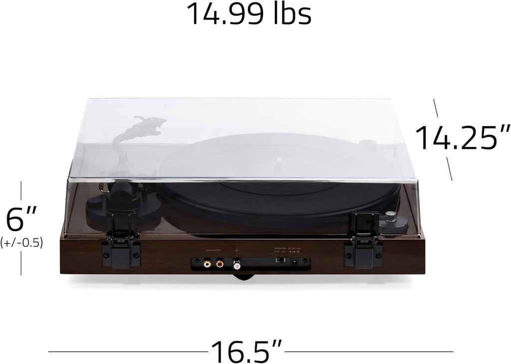 Fluance RT82 Reference High Fidelity Vinyl Turntable Record Player with Ortofon OM10 Cartridge, Speed Control Motor, High Mass MDF Wood Plinth