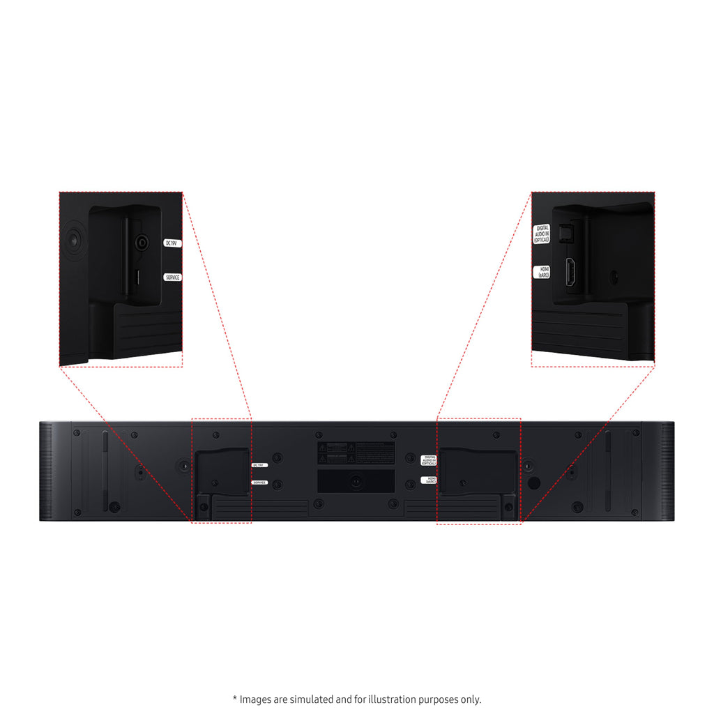 SAMSUNG S60D 5.0ch Soundbar w/Wireless Dolby Atmos Audio, All-in-One Design, Q-Symphony, SpaceFit Sound Pro, Adaptive Sound, Game Mode Pro with Alexa
