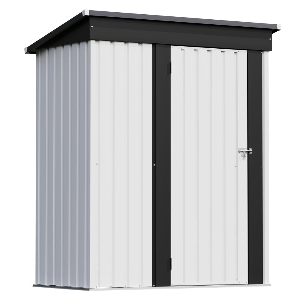 Patiowell 10 x 12 FT Metal Storage Shed for Outdoor, Steel Yard Shed with Design of Lockable Doors, Utility and Tool Storage for Garden, Backyard