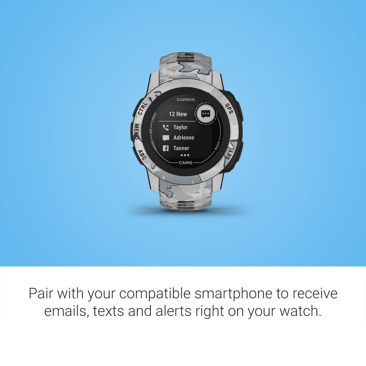 Garmin Instinct 2 Solar, Smaller-Sized Rugged Outdoor Watch with GPS, with Solar Charging Capabilities, Built for All Elements, Multi-GNSS Support