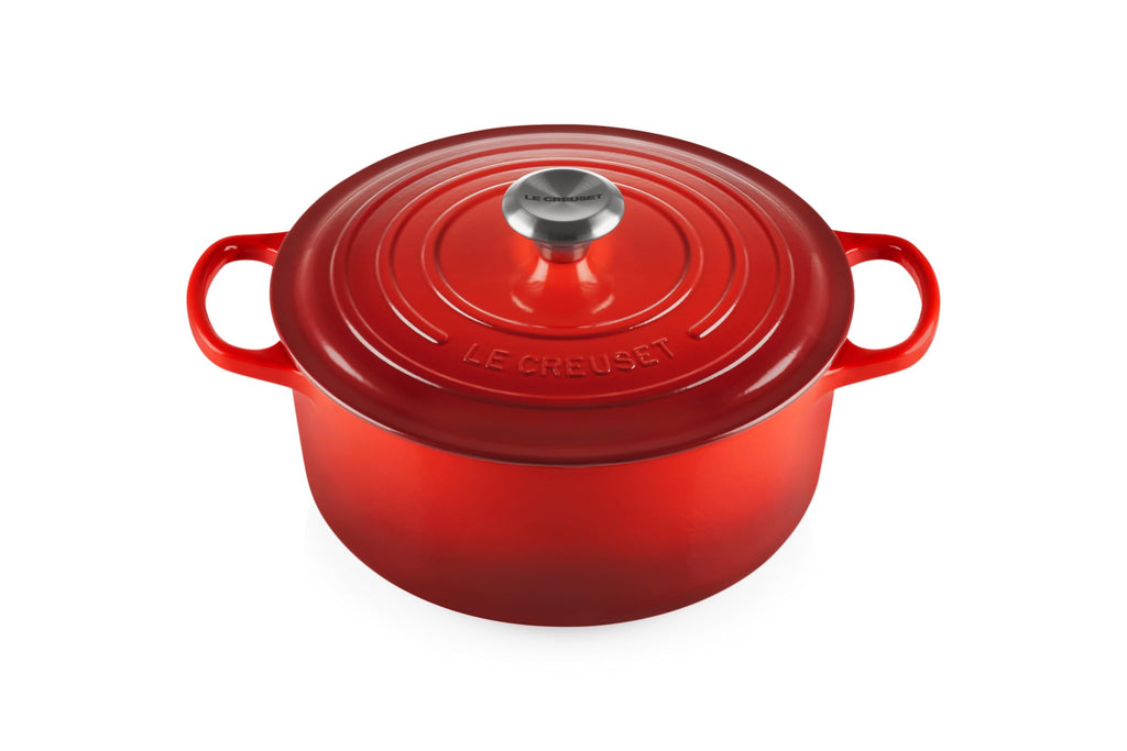 Le Creuset Enameled Cast Iron Signature Round Dutch Oven, 7.25 qt., Licorice