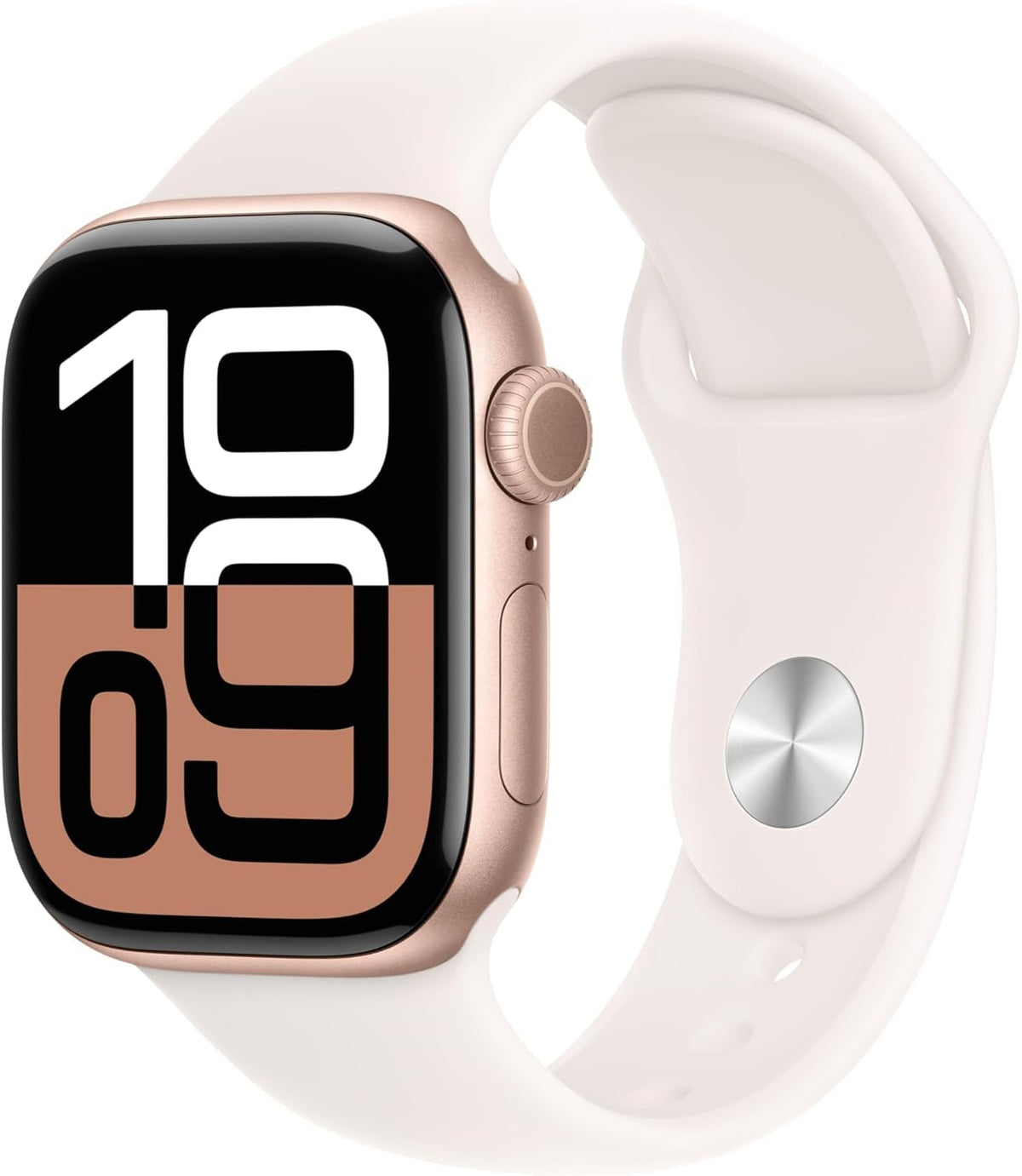 Apple Watch Series 10 [GPS + Cellular, 42mm] - Jet Black Aluminum Case with Black Sport Band, S/M (Renewed)