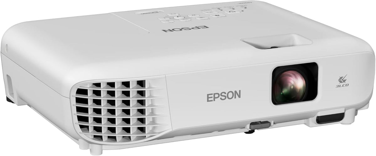 Epson EX3290 3-Chip 3LCD WXGA Projector, 4,000 Lumens High Color Brightness, 4,000 Lumens White Brightness, 2x HDMI, Built-in Speaker