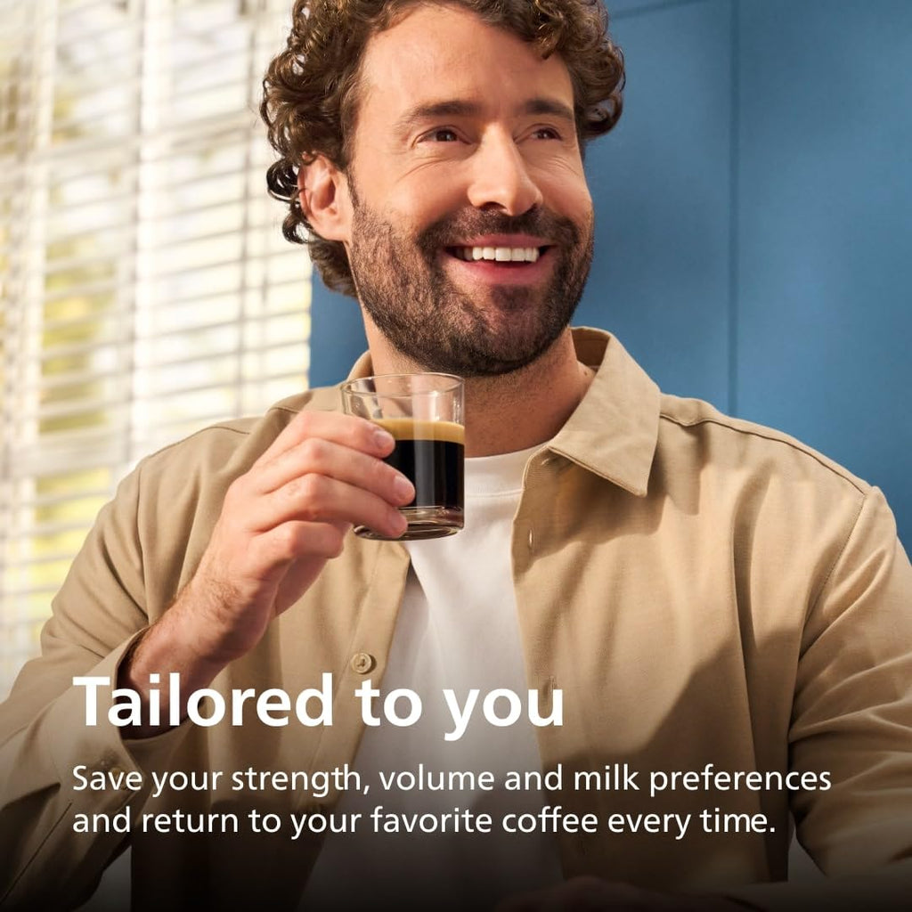 Philips 4400 Series Fully Automatic Espresso Machine, LatteGo Milk System, Integrated Grinder, 12 Hot & Iced Coffee Pre-Sets, Quick Start, SilentBrew
