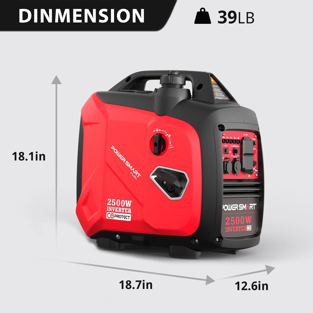 2500-Watt Portable Inverter Generator with Quiet Technology