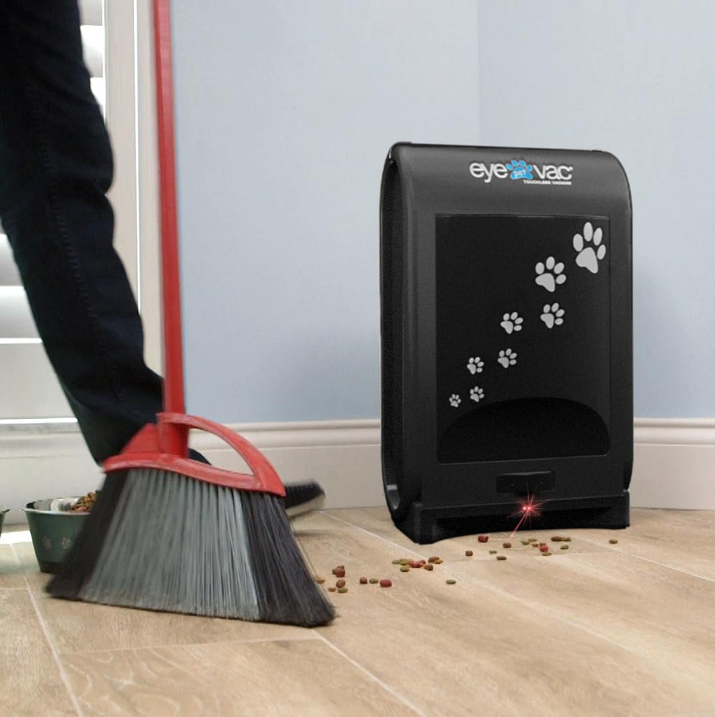 EyeVac Pro Touchless Vacuum Automatic Dustpan - Ultra Fast & Powerful - Great for Sweeping Salon Pet Hair Food Dirt Kitchen, Corded Canister Vacuum