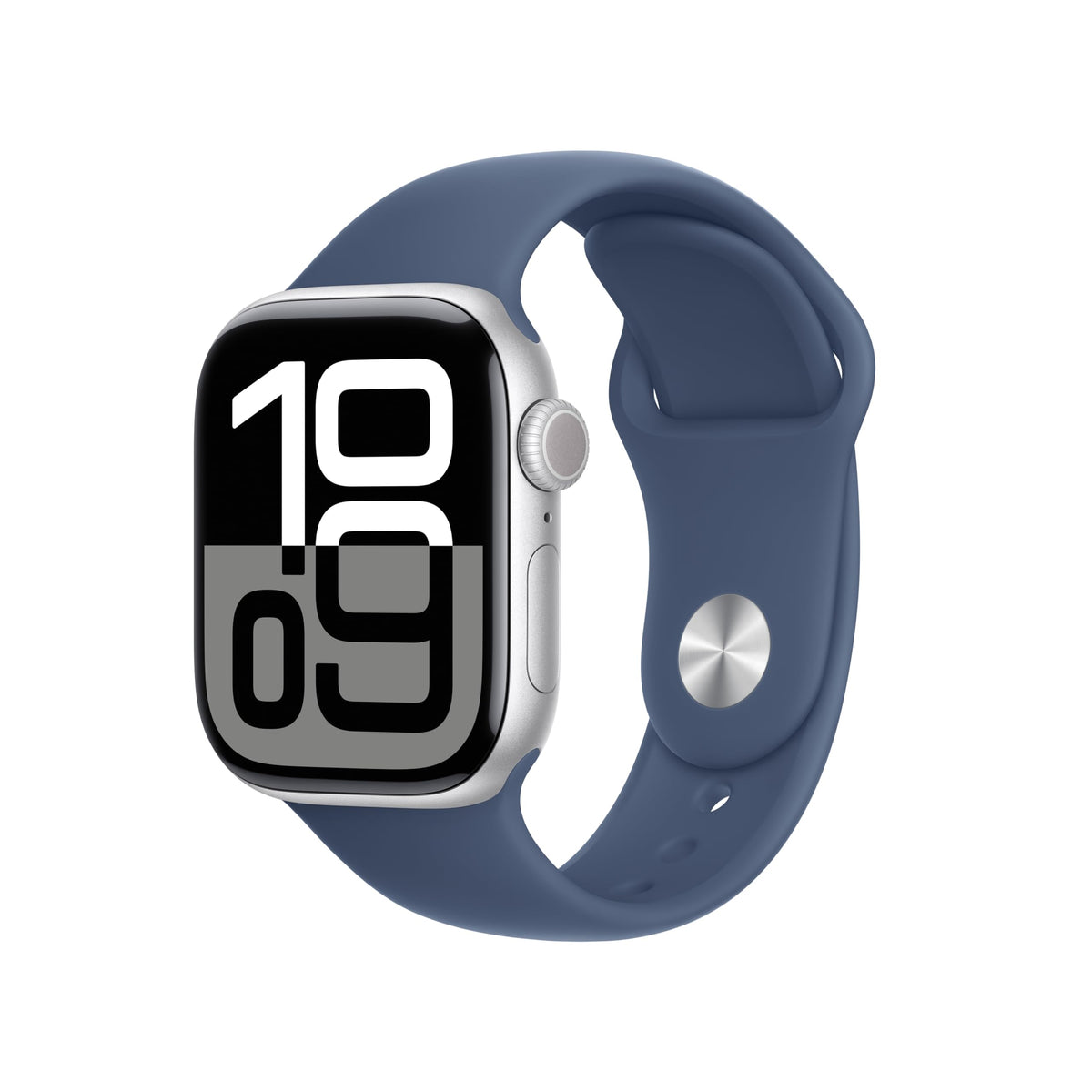 Apple Watch Series 10 [GPS + Cellular, 42mm] - Jet Black Aluminum Case with Black Sport Band, S/M (Renewed)