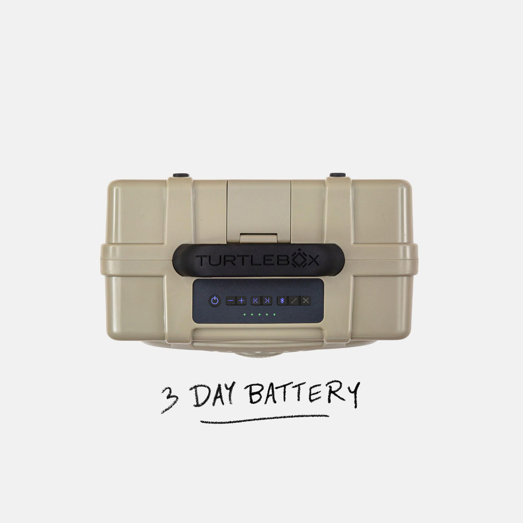 Turtlebox Original Gen 3: Portable Outdoor Bluetooth Speaker C Ultra-Loud (120dB), Waterproof (IP67), Rugged, Impact-Resistant, 3-Day Battery | Party