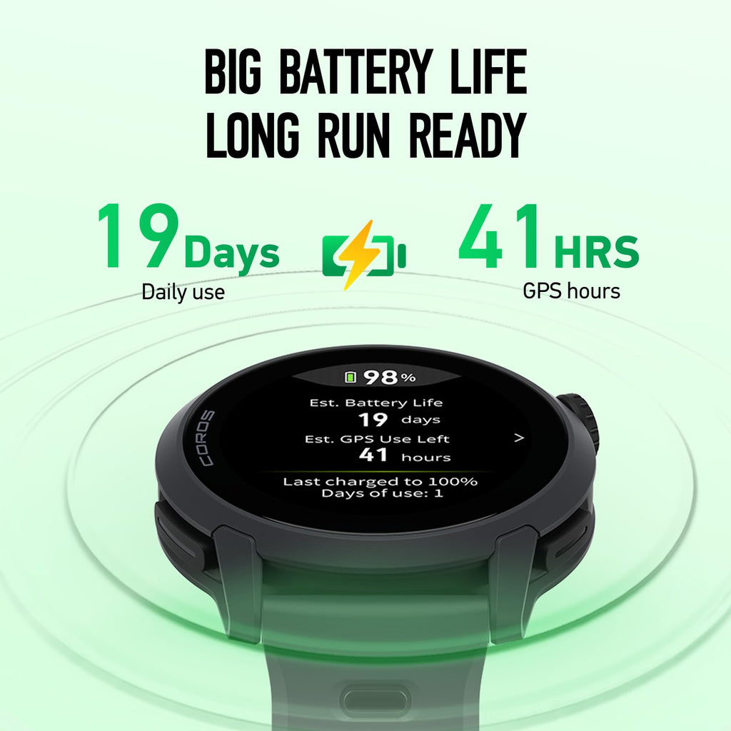 COROS PACE 4 Ultralight Sport GPS Watch, 1.2" AMOLED Touchscreen,19 days of daily use, Voice Features, Advanced Training Tools, GPS, Heart Rate