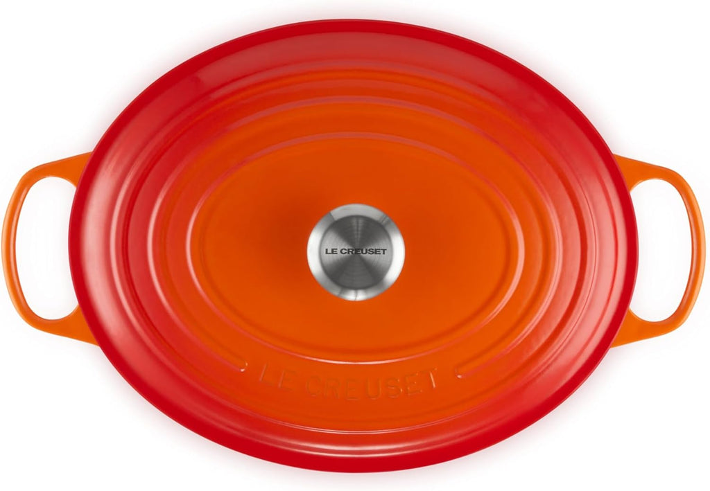 Le Creuset Enameled Cast Iron Signature Oval Dutch Oven, 8 qt., Flame