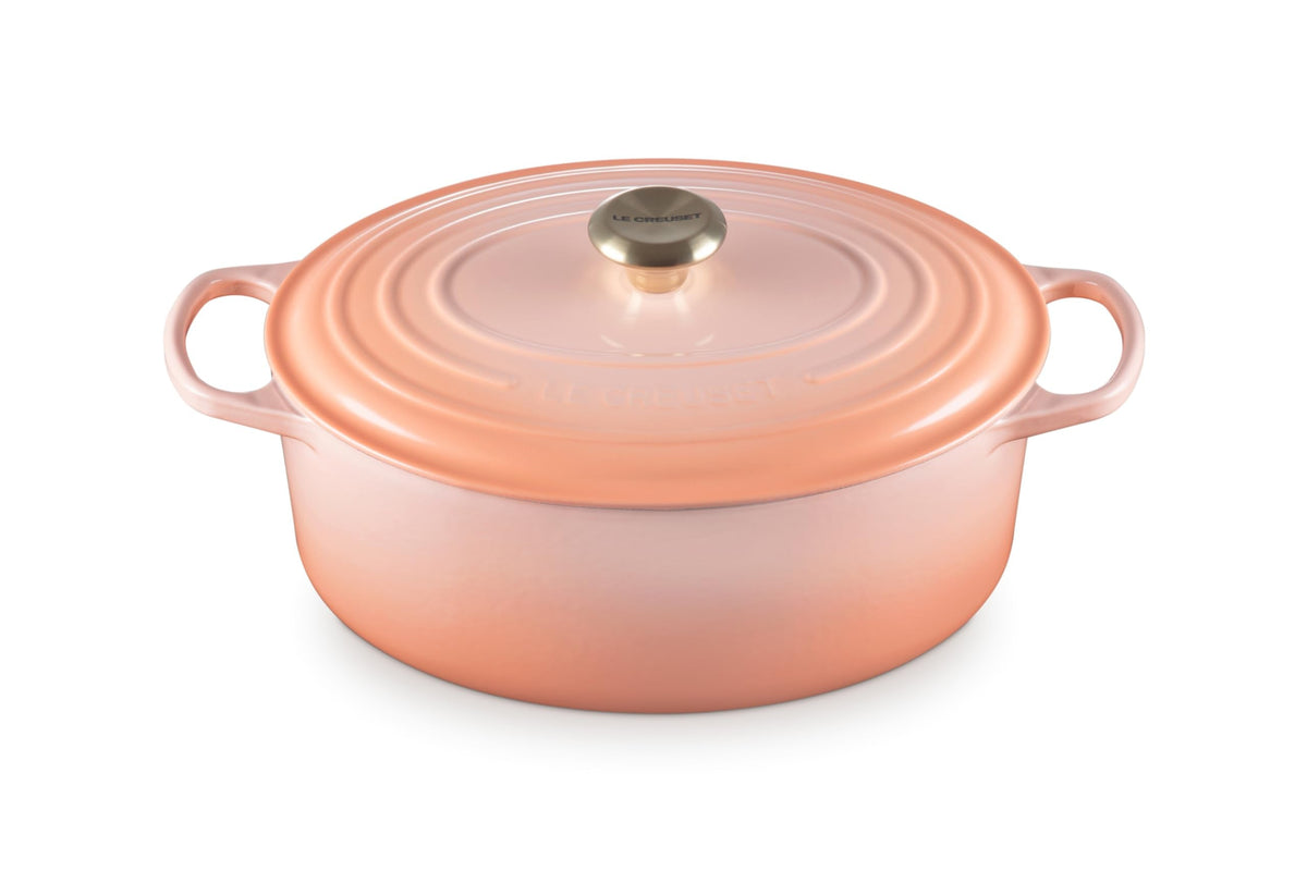 Le Creuset Enameled Cast Iron Signature Oval Dutch Oven, 8 qt., Cerise