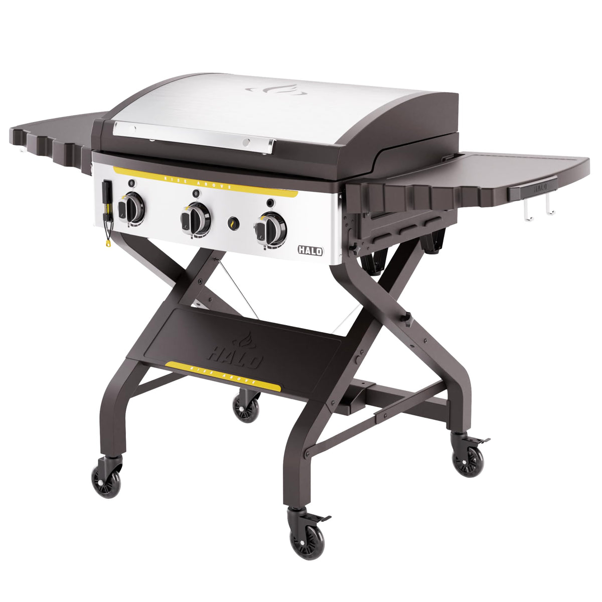 HALO Elite4B Outdoor Griddle | 4 Burner, 8 Cooking Zones | 720 sq. in. (36 x 20) Wind-Proof Cooking Surface | Propane Gas Grill | HZ-1001-XNA