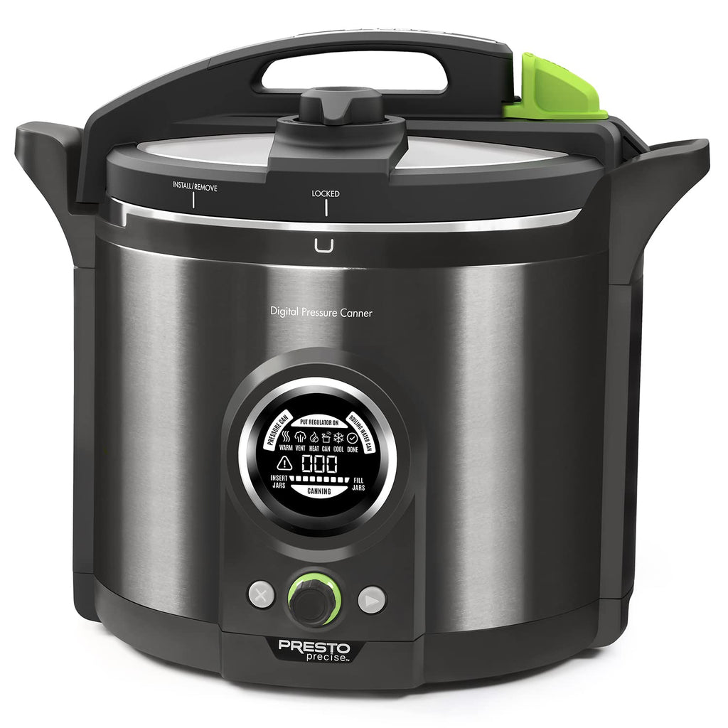 Presto 02152 17-Quart Digital Pressure Canner - Digital Display, Waterbath Capable, 10 Built-In Safety Features, Recipe Book, Stainless Steel