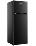 EUHOMY Mini Fridge with Freezer, 4.5 Cu.Ft Mini Refrigerator fridge, 2 door For Bedroom/Dorm/Office/Apartment - Food Storage or Cooling drinks, Black