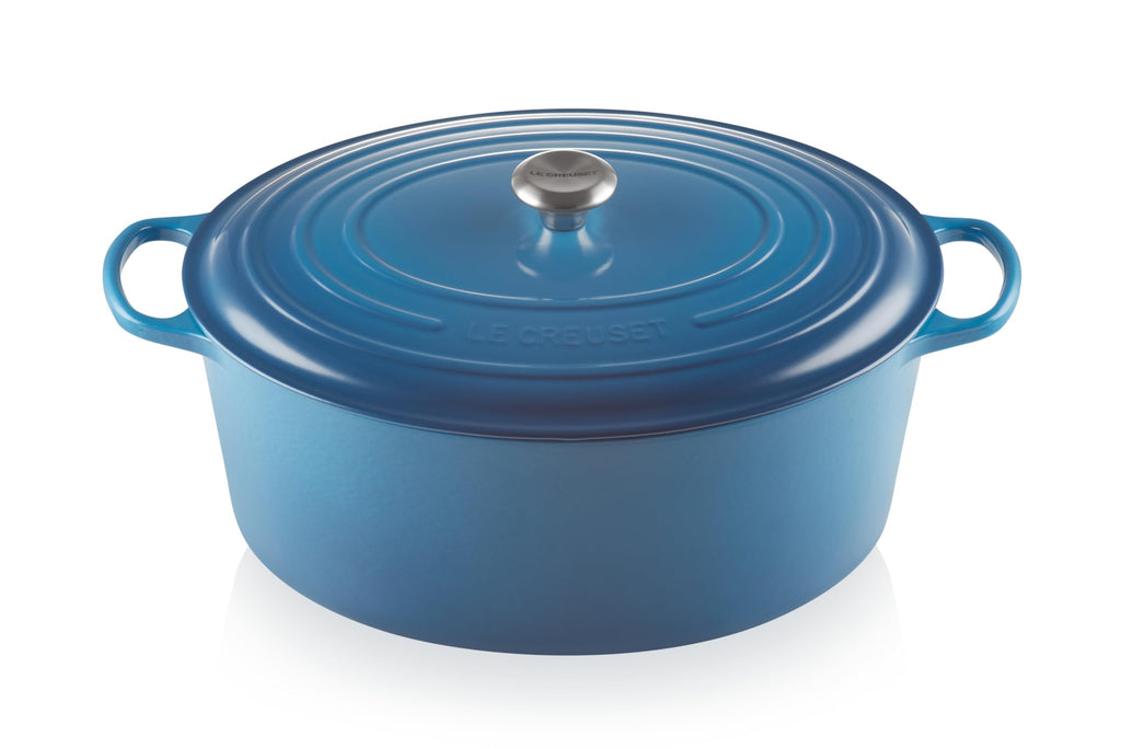 Le Creuset Enameled Cast Iron Signature Oval Dutch Oven, 8 qt., Cerise
