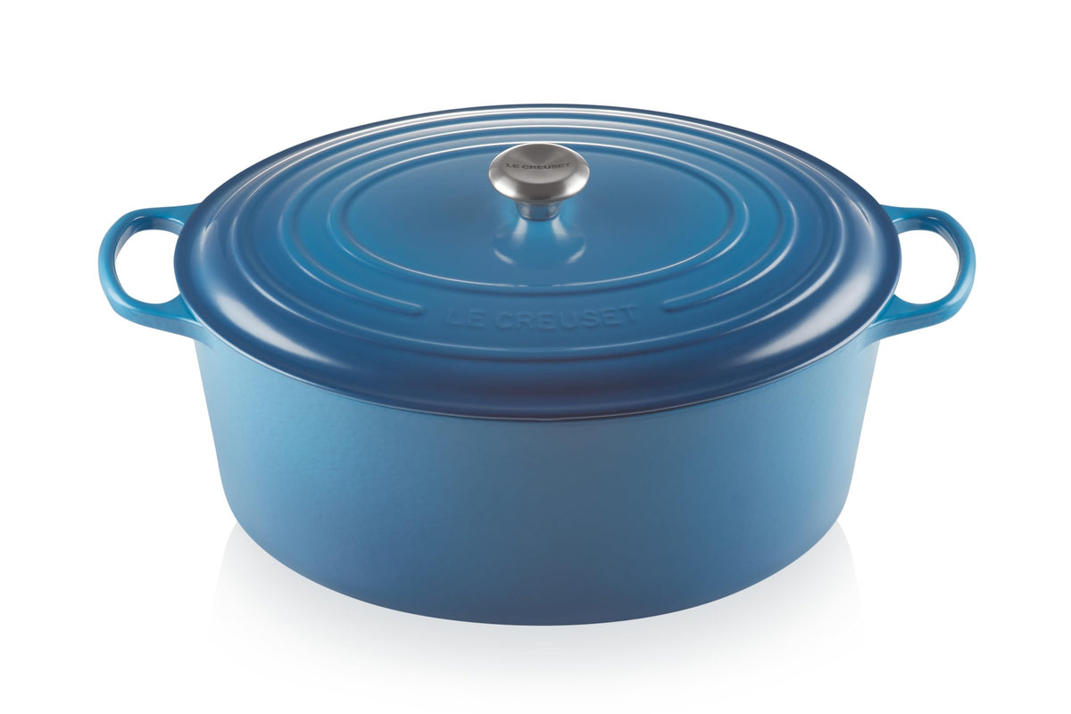 Le Creuset Enameled Cast Iron Signature Oval Dutch Oven, 8 qt., Cerise