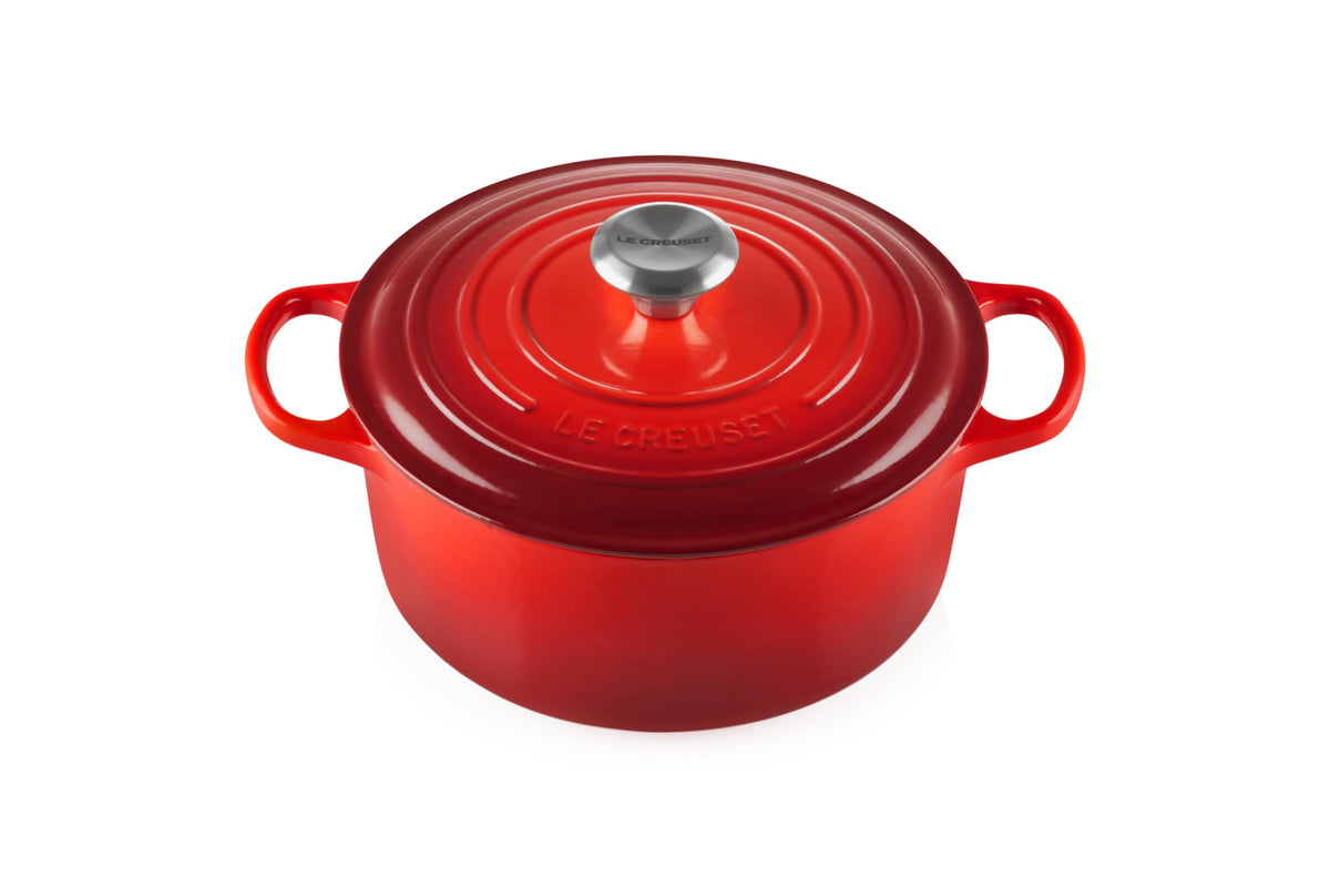 Le Creuset Enameled Cast Iron Signature Round Dutch Oven, 7.25 qt., Licorice