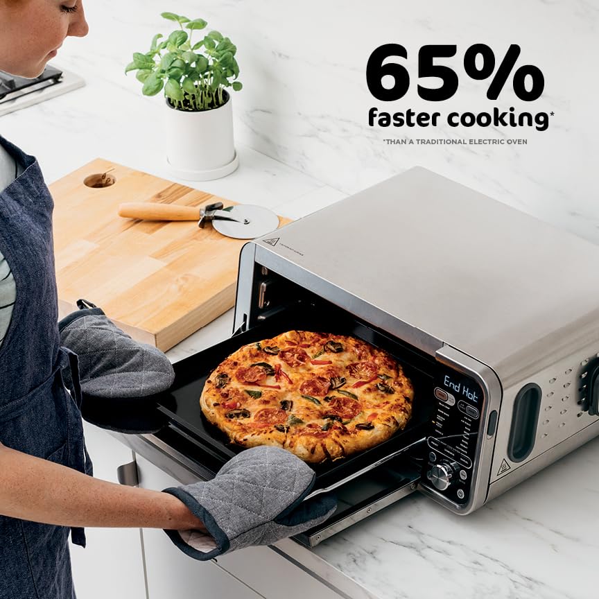 Ninja SP201 Digital Air Fry Pro Countertop 8-in-1 Oven with Extended Height, XL Capacity, Flip Up & Away Capability for Storage Space, with Air Fry