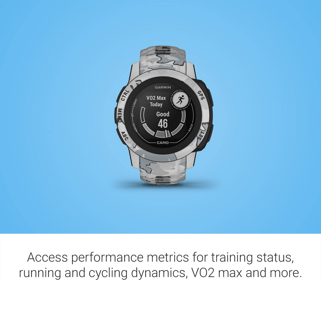 Garmin Instinct 2 Solar, Smaller-Sized Rugged Outdoor Watch with GPS, with Solar Charging Capabilities, Built for All Elements, Multi-GNSS Support