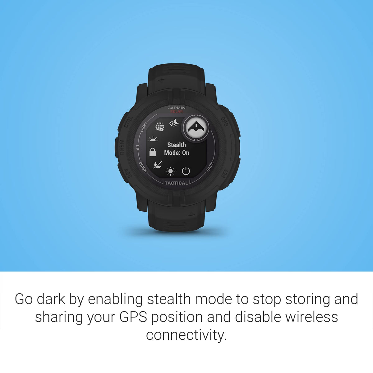 Garmin Instinct 2 Solar, Smaller-Sized Rugged Outdoor Watch with GPS, with Solar Charging Capabilities, Built for All Elements, Multi-GNSS Support