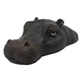 Closed Pool Head Swimming Realistic Animals Statue for Floating Mouth Hippo Novelty Ornaments