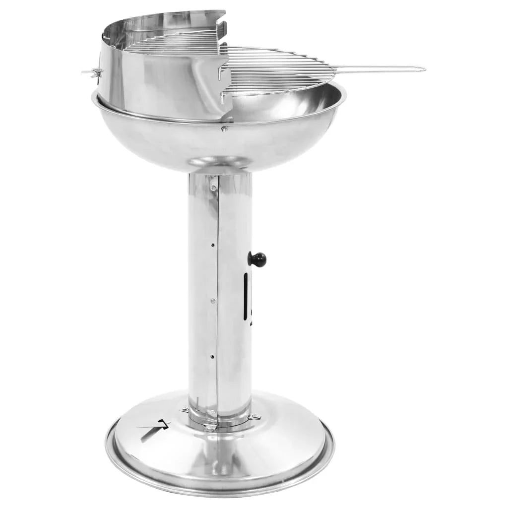 BBQ Stainless Buyweek Pedestal Steel Charcoal Grill