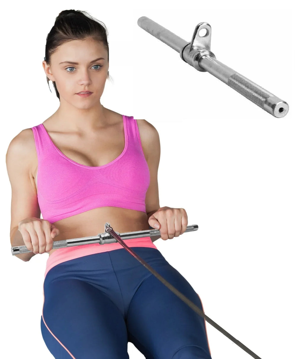 Gym Exercise Equipment Machine | Down Accessories Triceps and Weight Attachment, Press Straight (V-Handle) D Lat Rotating Double Bar Attachment, Pulldown Cable Handle Home
