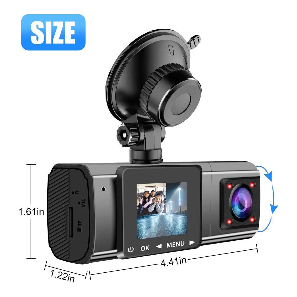 and 3 64G 1080P Front Cam Dash Vehicle Camera with GPS Inside
