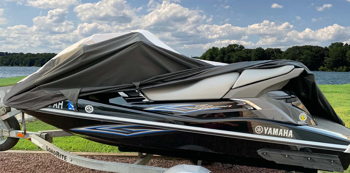 Seater Trailerable 2 PWC HEAVY-DUTY DI Doo Cover Sea Jet for Sea-Doo SUPER Compatible RX 2000-2003 Ski