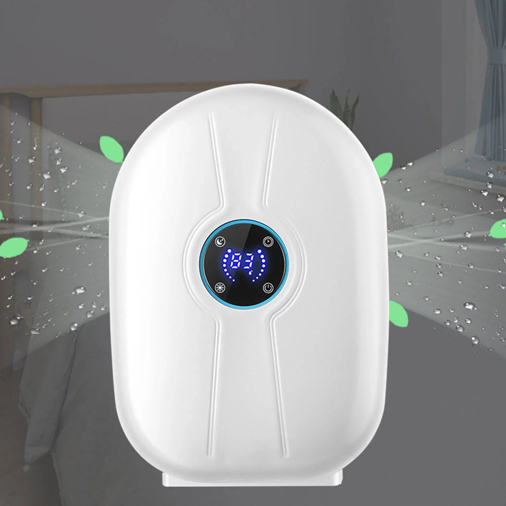 Fichiouy Portable Mute White Mini Air Control Moisture 500ml Remote Absorber Dryer Dehumidifier Home with