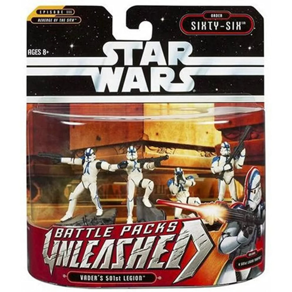 III 501st Episode Darth Legion Wars Figures, Star Battle Pack Unleashed Vader's