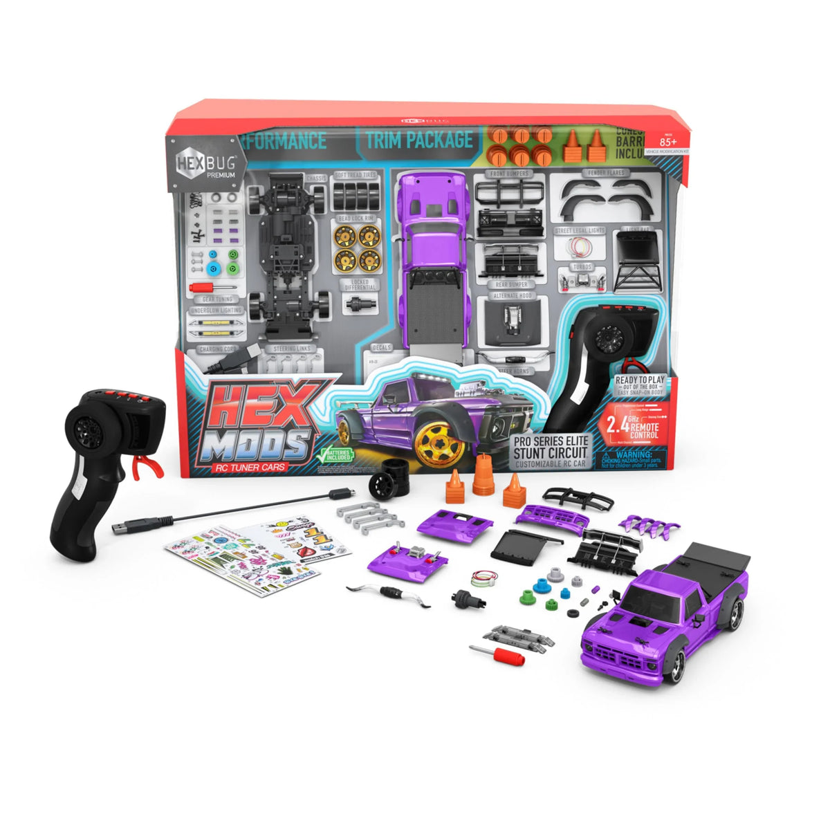 Stunt Car Kids Car, Series Remote HEXMODS & Kids Circuit, Up 14 for Pro Elite Adults, & Rechargeable Kits HEXBUG for Toys Model Ages Control STEM
