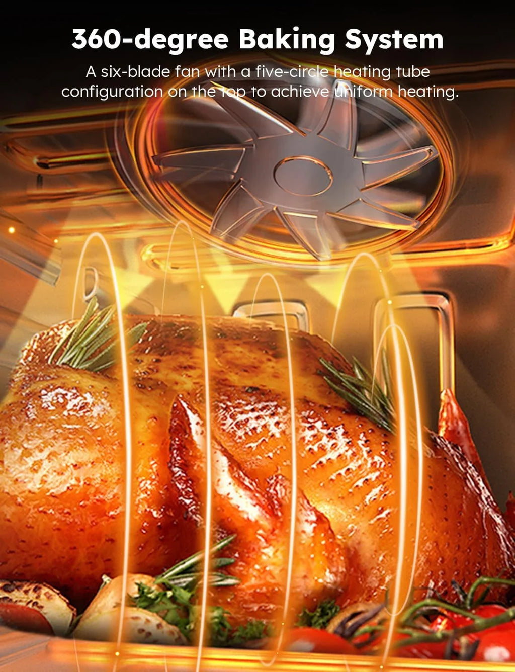 Powerful SS Fryer Integrated Oven, Thermometer Temp Basket 15.5Qt Brio 50F-425F Kit, &-Skewer Size, Rotisserie X-Large Smart Air 1800W, HOZO Controls, Family