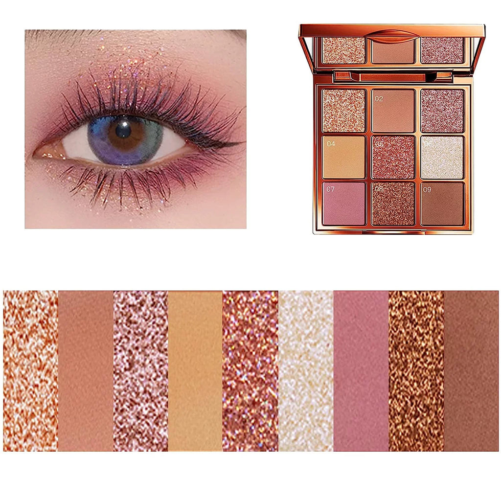 Eye Palette Colors Makeup Palletes VENUS Makeup MARBLE Eye Palette Make Shadow Eyeshadow Powder(Aestheticism) Shadow Glitter Matte Up Eyeshadow Glazed Beauty Eye 9 Shimmer