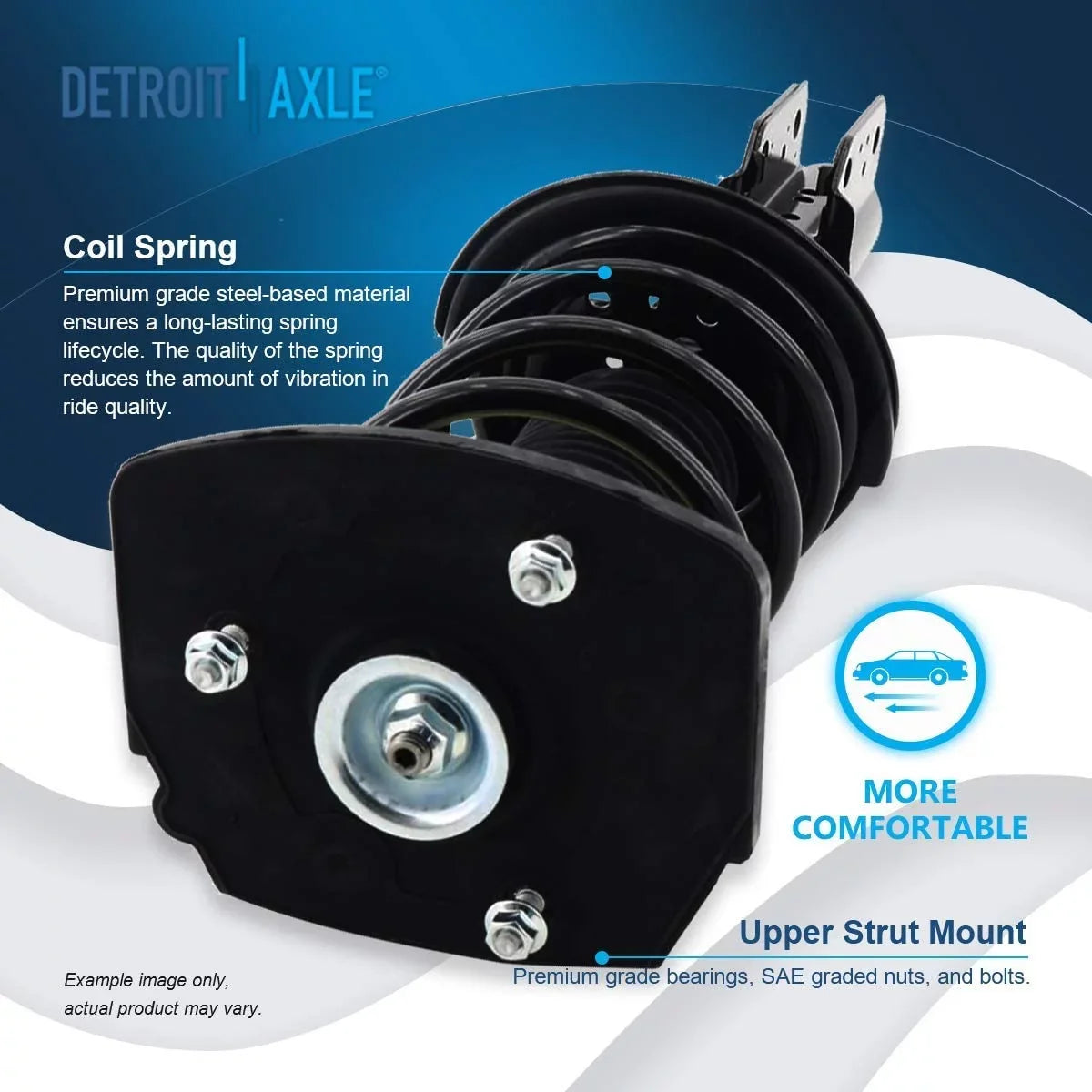 [Excludes Detroit Struts Grand Wheels] 1997-2005 Axle Complete 2 Century Bar Sway Coil with 97-03 Sway Replacement Regal 18" for 2 Bars Buick Pontiac Spring Prix 97-04 Struts Rear Links -
