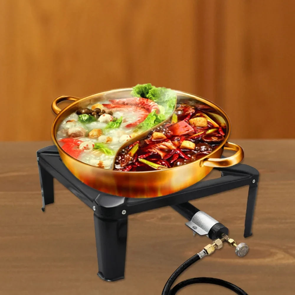 Gas Stove Use for Cast Suitable Outdoor Propane Iron Camping Portable Lixada
