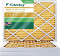 Filterbuy HVAC Filters Air Pleated 11 MERV Furnace 10x14x2 AC (3-Pack)