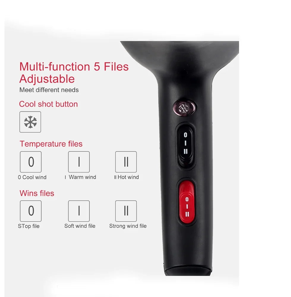 for CONFU Hair Nozzle Shinier for 2 Women, Dryer, Heat air and and Function Button, Dryer, Shot Concentrator Ionic hot 3 Hair cold Dryers Cool Settings, Results, Speed 2400W