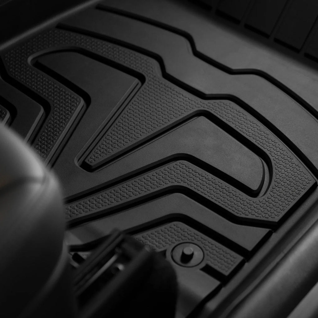 '+ Tray Motorsports Row Floor Tesla rs, Mats Custom Duty Rear Mats, Set with Mat Front Cargo Trunk Black All & Full Protection Heavy Y, Weather Ikon 3D Compatible TPE Model 2020-2023 Floor 2nd