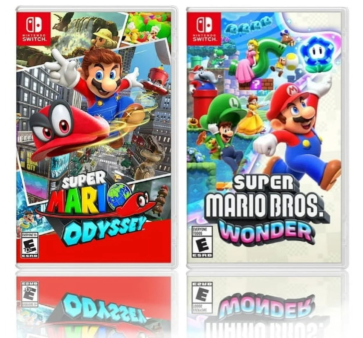Physical - Bundle Two Super - + Bros. Nintendo [2] Odyssey Wonder Mario Switch Super Pack Game Mario
