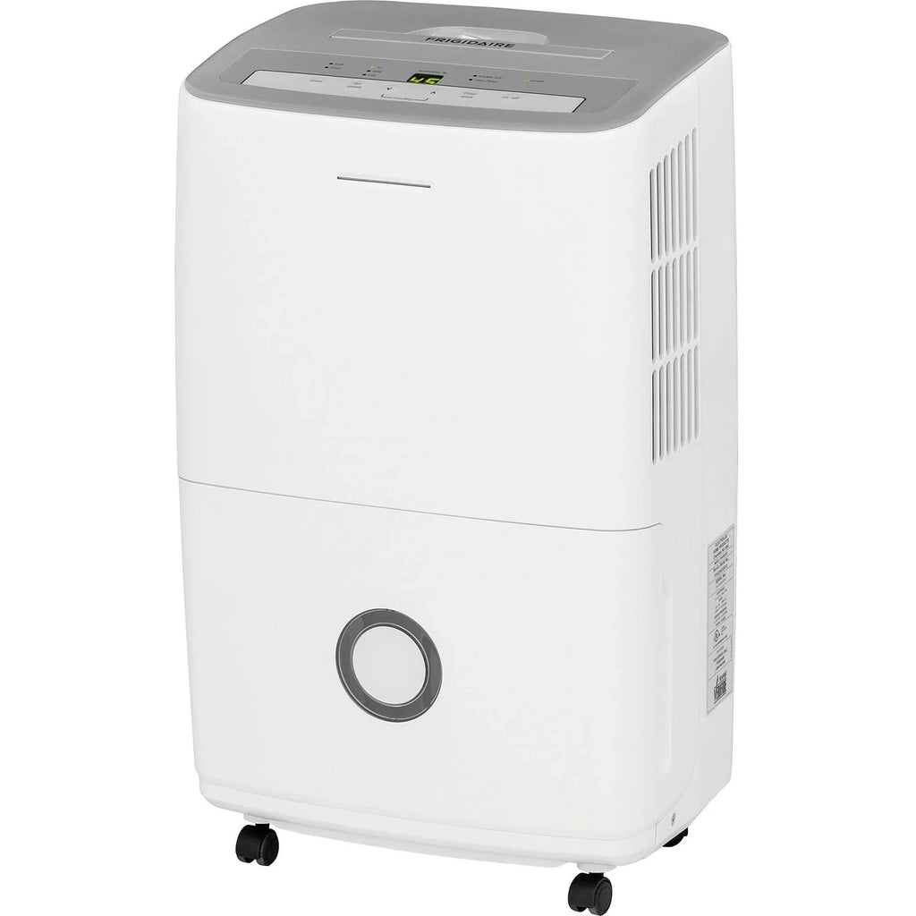 Humidity w/ Effortless Frigidaire White 70-Pint Control, Dehumidifier