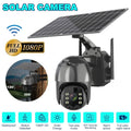 AI Solar WIFI HD PTZ Outdoor Wireless Audio, Detection PIR Security DFITO Camera, Liquidproof, Human Camera Security CCTV 1080P 2-Way Camera Detection, Motion Surveillance IP66