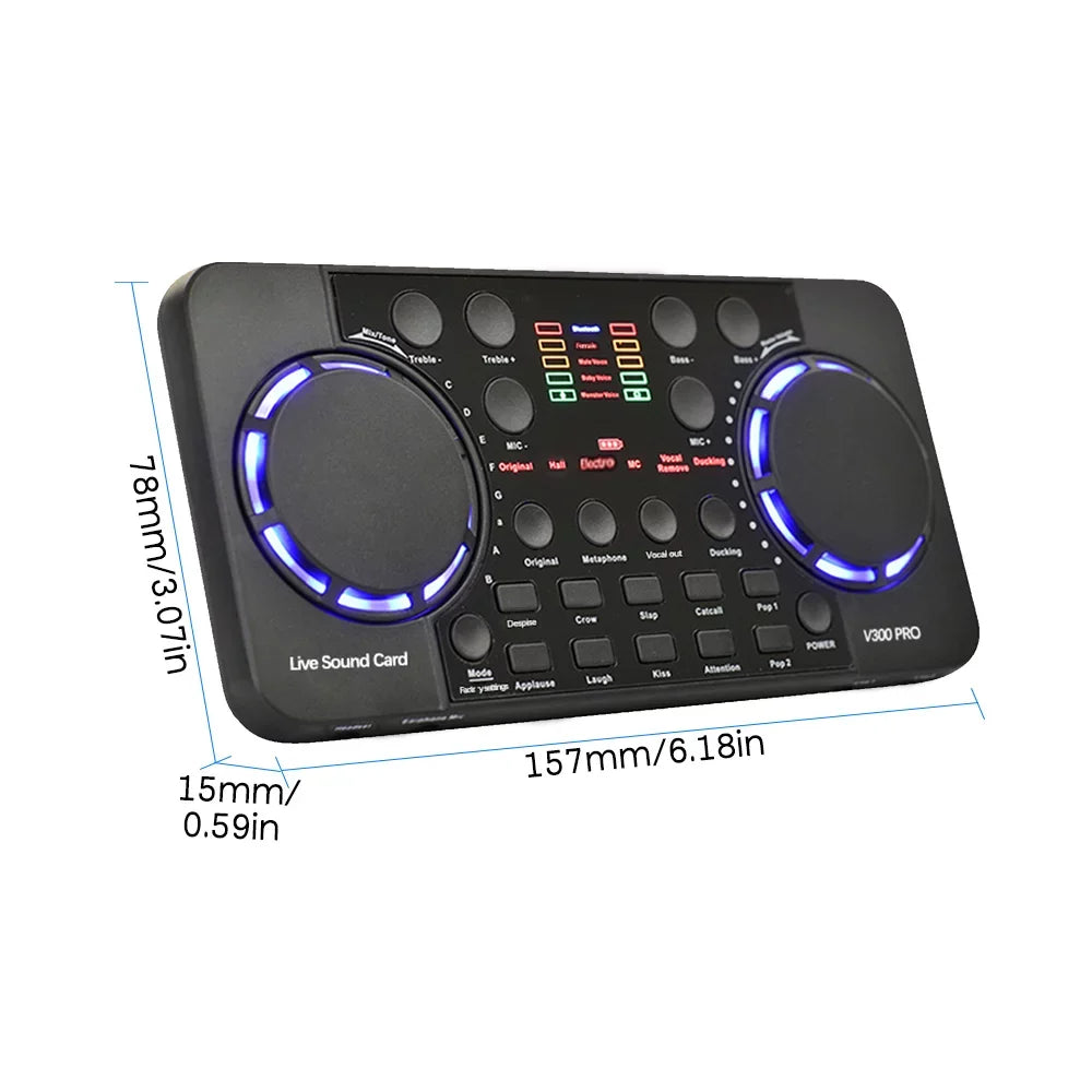 and Sound Rechargeable Sound Live Phone SingingLive Multifunctional Pro Compatible Broadcasting/ with GoolRC Smart Recording Voice V300 and Computer for