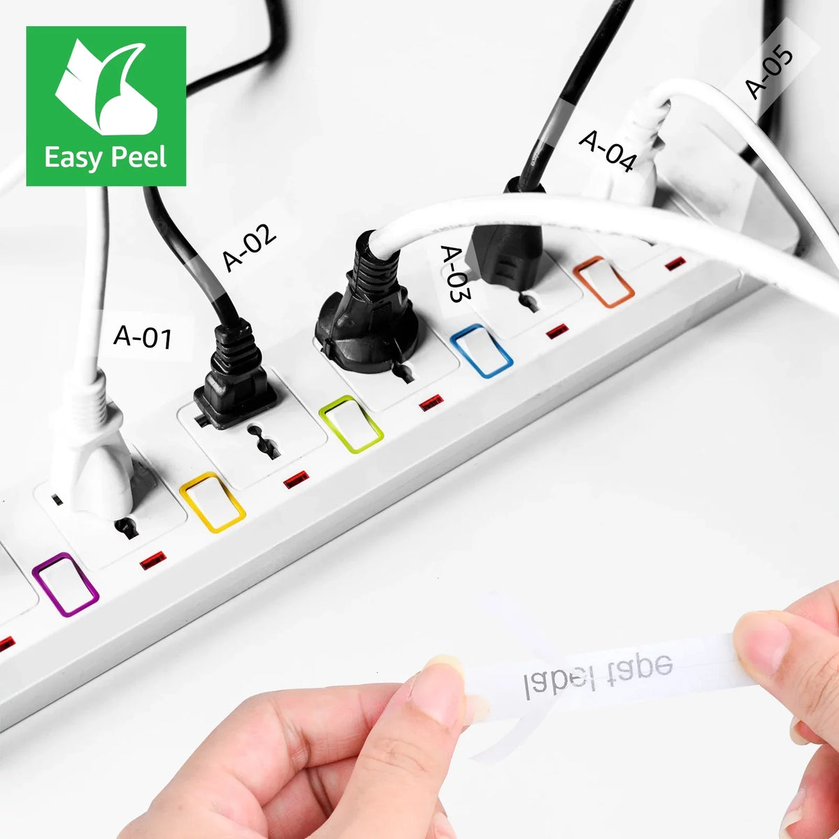 TZ x Label for P-touch Black ID 30PK Flexible 8m on TZe-FX131 TZ-FX131 Cable Brother 12mm Clear TZ-131 Wire Compatible GREENCYCLE TZe-131 TZe Tape