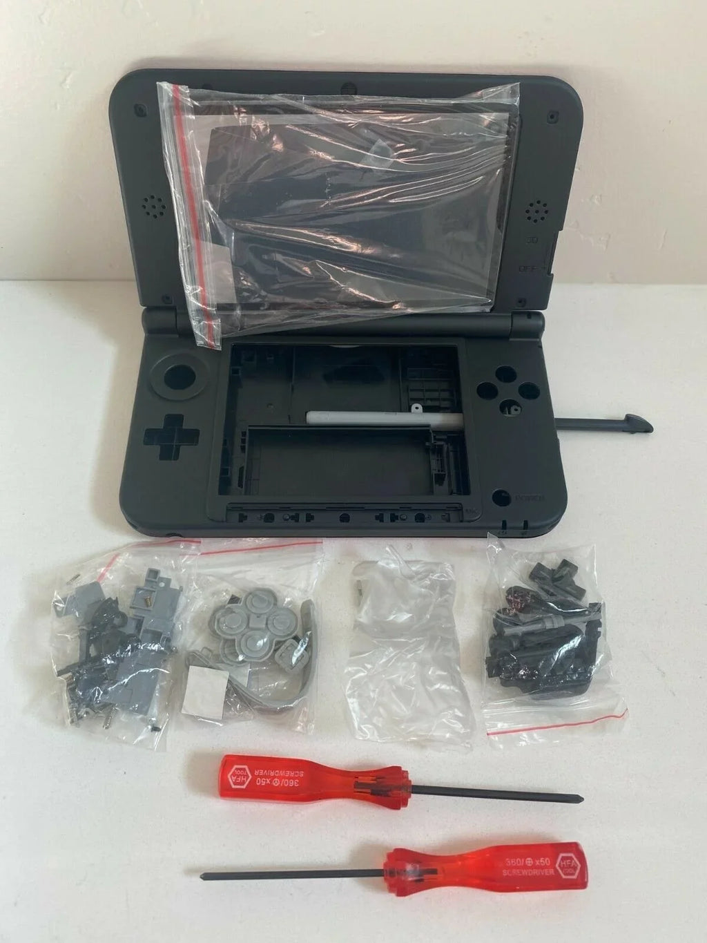 Screen 2015 Pokemon 3DS Nintendo Shell Tools Red Housing XL Replacement for