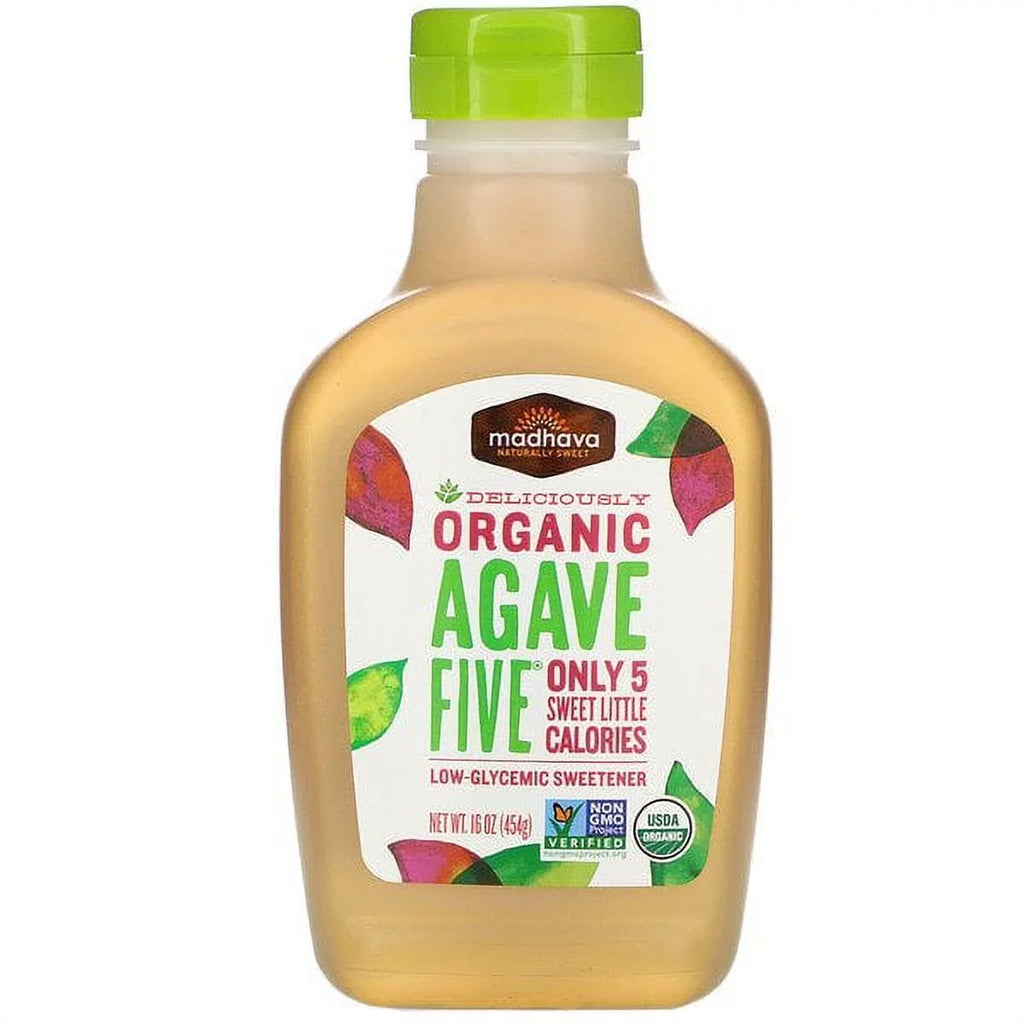 2 16 Organic Madhava Sweeteners, Agave oz Five, Natural of Pack Sweetener, Low-Glycemic