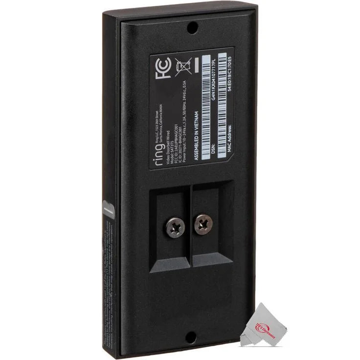 Video Wired HD 1080p Black Doorbell 5x