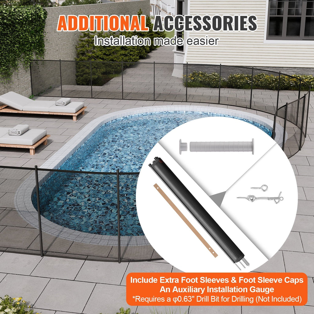 Fences SKYSHALO FT 72 Pool 4 for x Pool Outdoor Pools Removable Inground Fence