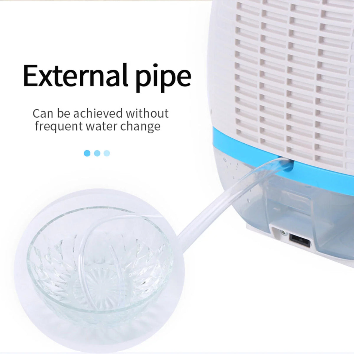 Fichiouy Portable Mute White Mini Air Control Moisture 500ml Remote Absorber Dryer Dehumidifier Home with