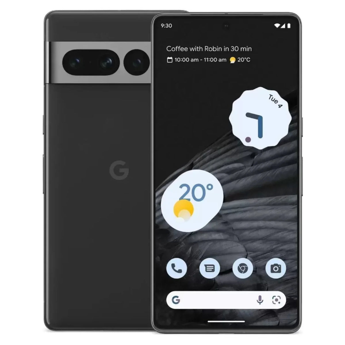 Pre-Owned - Pixel LTPO 128GB New) Obsidian GE2AE Factory Google (Like RAM AMOLED 6.7" Display MP 12GB Smartphone 5G Pro 7 Unlocked 50